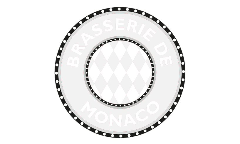 logo blanc brasserie de maonaco ibd monaco agence de communication Nice Cannes Saint-Tropez
