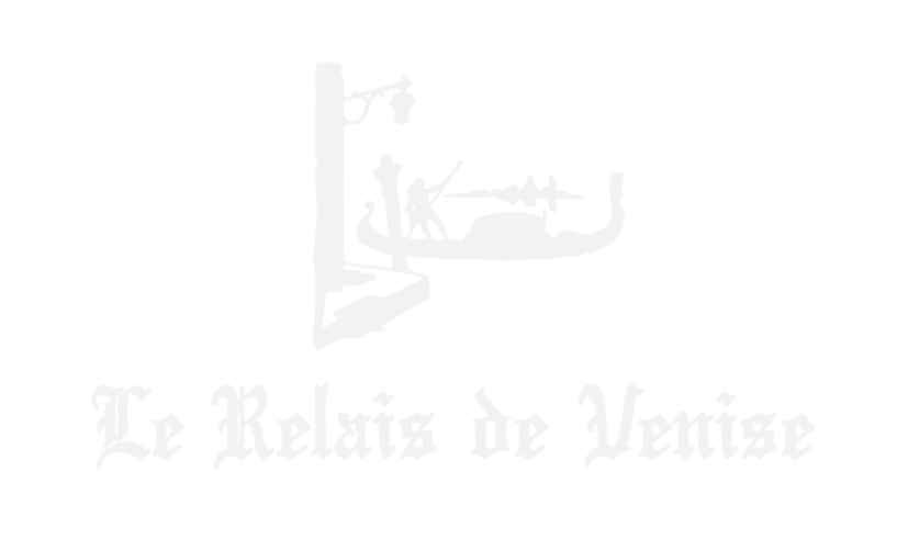 logo blanc le relais de venise ibd monaco agence de communication Nice Cannes Saint-Tropez